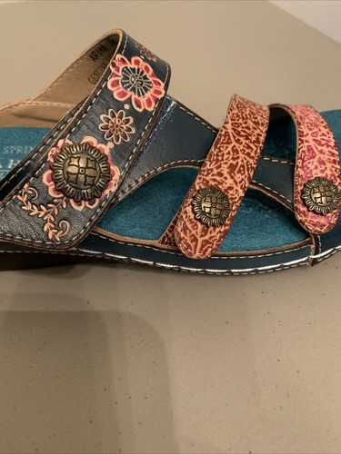 Spring Step Arima NIB Sandals Slip-on Sz 36 US Sz 5.5-6 Multicolor Comfortable - Picture 11 of 21