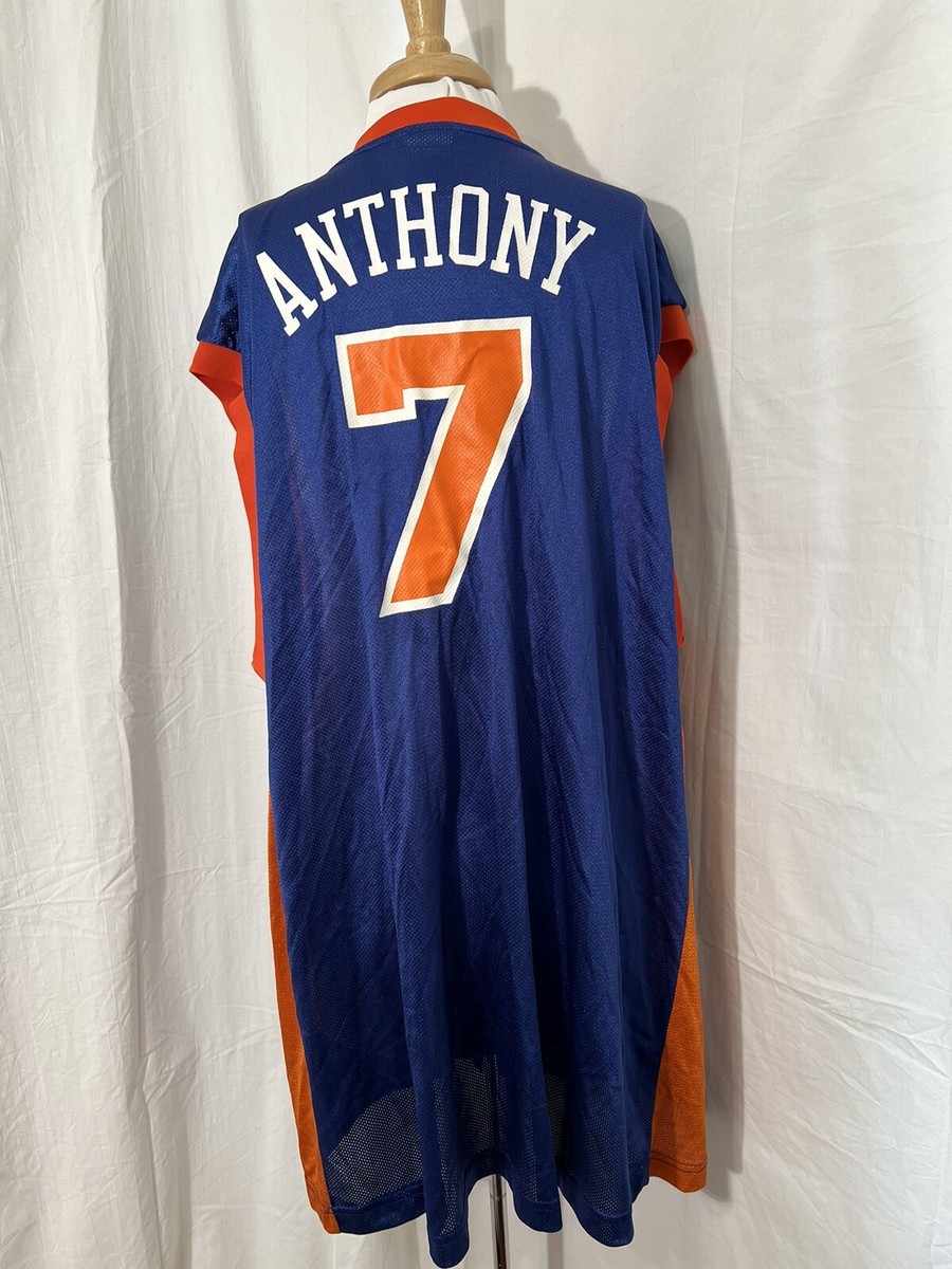 NBA Carmelo Anthony #7 Jersey 100% Nylon Size 2XL Made In