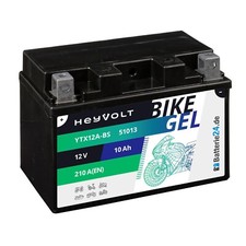 GEL Motorradbatterie 10Ah 12V BTX12A-BS 51013 CTX12A-BS GT12A-BS