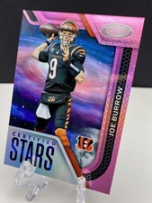 JOE BURROW 2022 PANINI CERTIFIED STARS MIRROR PINK # /199 CINCINNATI BENGALS SSP
