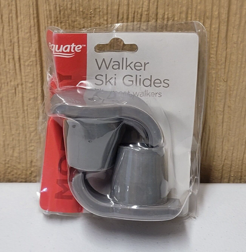 Walker Ski Glides Gray Universal Heavy Duty Set of 2 Damaged Packaging - 第 1/3 張圖片