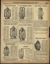 1923 PAPER AD 6 PG Dietz RR Railroad Lantern D-Lite Vulcan Driving QVB