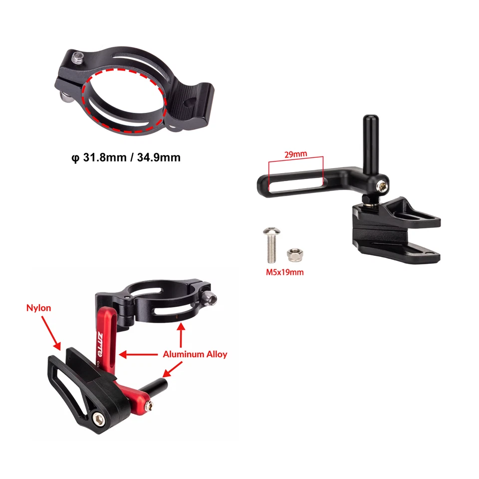 Mountain Bike Chain Guide Chain Slip Guard Aluminum Bicycle Gravel Road XC MTB - Image 3 of 3