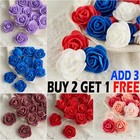 500 Foam Mini Roses WHOLESALE Heads Buds Small Flowers Wedding Home Party UK