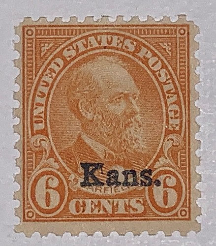 Travelstamps:1929 US Stamps Scott #664 Kansas Overprint Mint Original Gum - Picture 5 of 5
