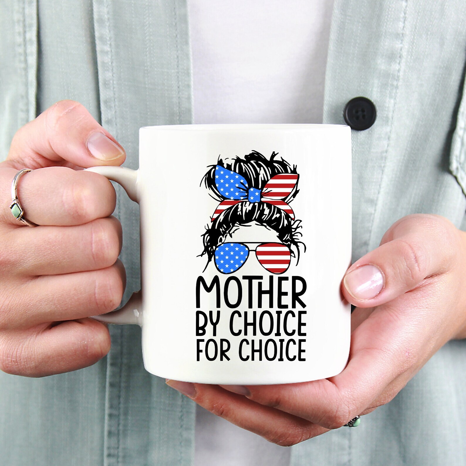 Empowerment Feminist Mug - Mother By Choice For Choice - Women's Rights Gift  