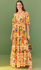 FARM RIO Yellow Rio Tapestry Maxi Dress Regular price $265 Small