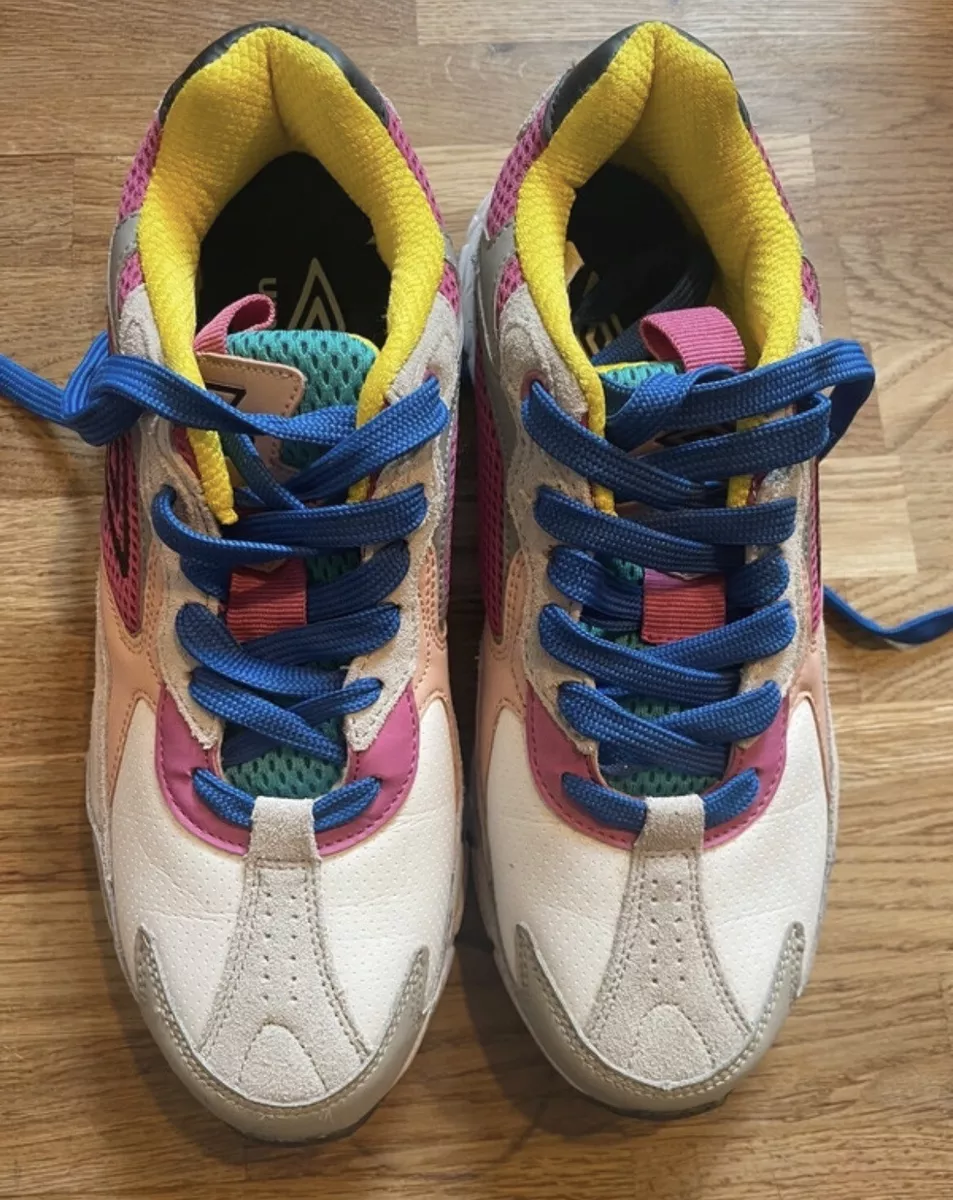 Umbro Older Girls Or Womens Multicoloured Retro Style Chunky Trainers Shoes Sz 5