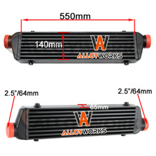 Universal Turbo Intercooler Core Size 500mm X 140mm X 65mm 2.5 Inlet Outlet Universal Turbo Intercooler Core Size 500mm X 140mm X 65mm 2.5 Inlet Outlet