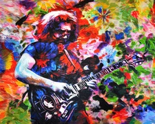 Jerry Garcia Art, Grateful Dead Print, GD Poster, The Dead