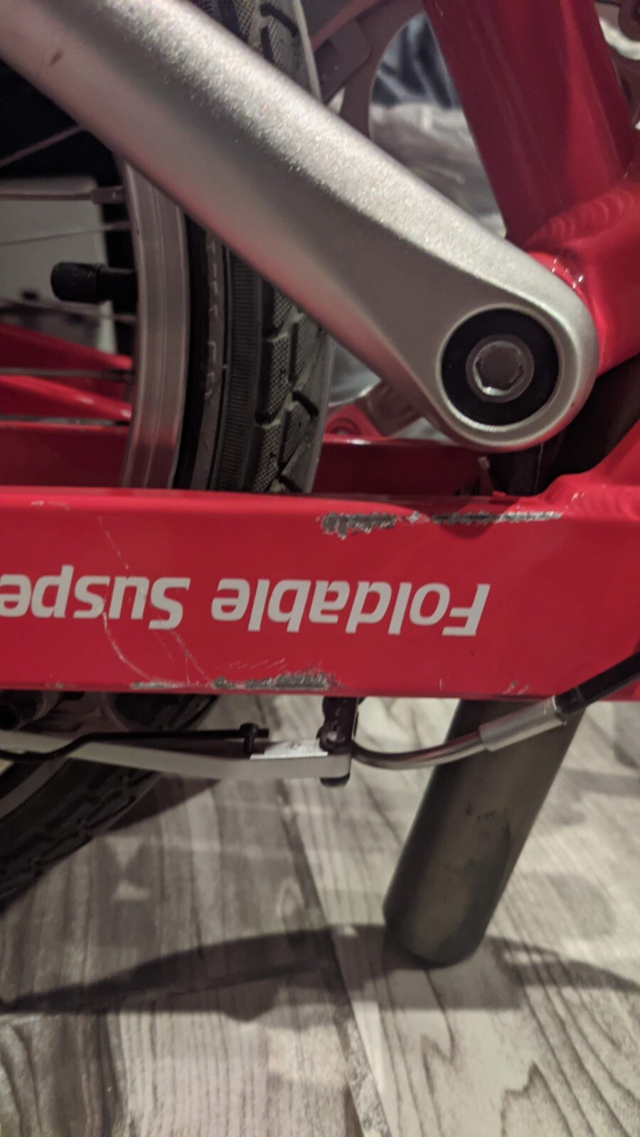 Birdy 8speed folding bike 18" red
