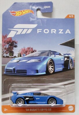 2023 HOT WHEELS FORZA SERIES WALMART EXCLUSIVE  94 BUGATTI EB110 SS BLUE 4/5 P6