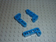 3 LEGO TECHNIC blue liftarm beam 2x4 ref 32140 set 8081 8068 8273 8052 8038 8421