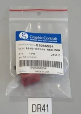 NEW 3 Graphic Controls 01066554 Red Marker Fischer Porter 82-50-1012-03 Warranty