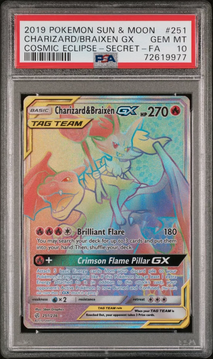 Rainbow Reshiram & Charizard GX 217/214 