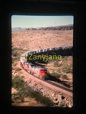 4H09 TRAIN SLIDE Railroad 35MM Photo BNSF 701E KINGMAN AZ 10-12-97
