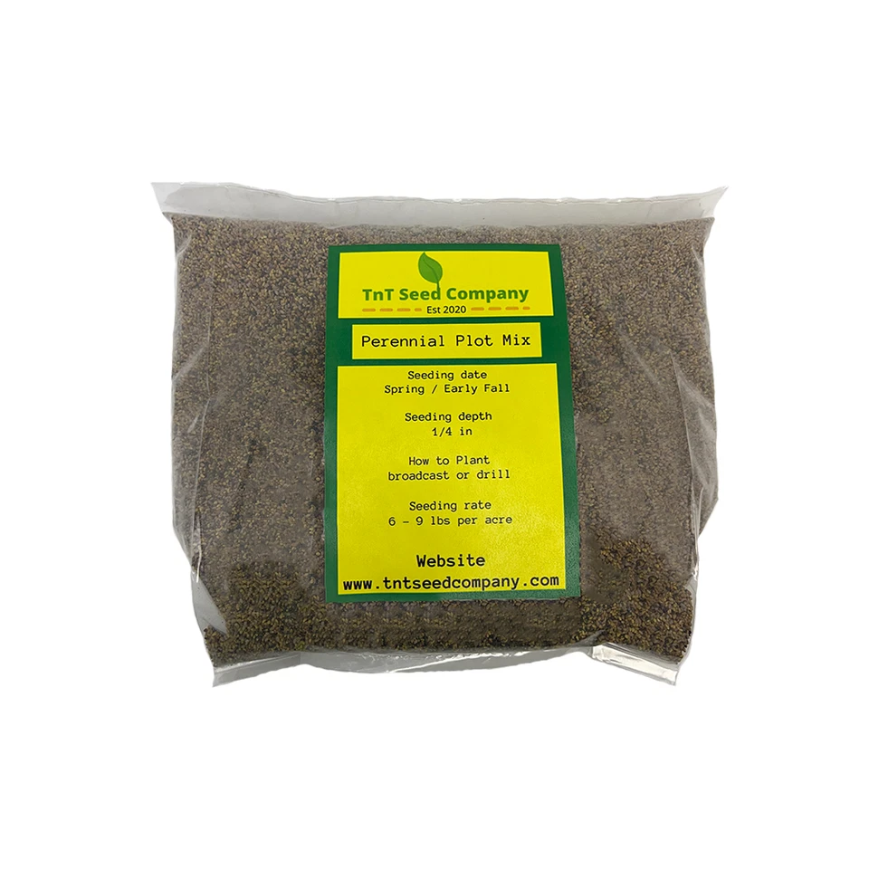 Parcela perenne mezcla comida parcela semilla, 1/2 acre, mezcla de alfalfa y tréboles, 4 lb Foto 4 de 4