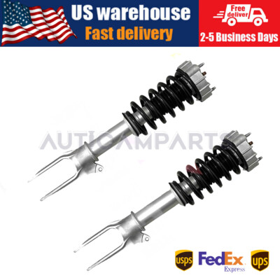 Pair Front Shock Struts Spring Assys w/PASM For Porsche Panamera 970 2010-2016