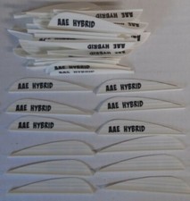 100- AAE Hybrid 26 2.7" WHITE Vanes arizona archery equipment arrow fletching