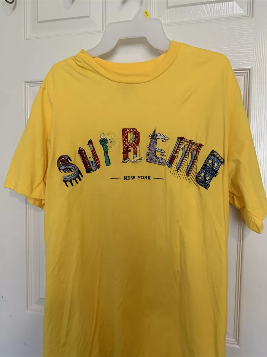 Supreme New York Arc T Shirt Yellow