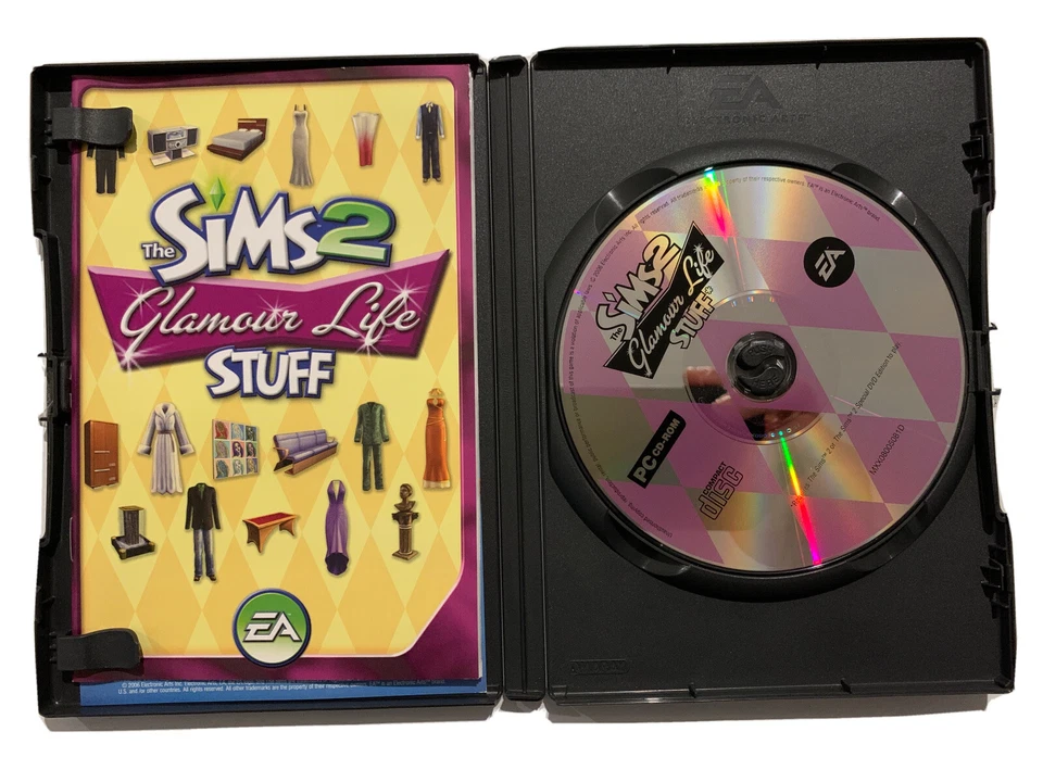 PC Game - The Sims 2 Glamour Life Stuff - Box + Disc + Manual - CD-Rom - Image 2 of 3