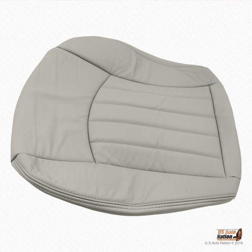 2002 2003 Jaguar X-Type Driver Bottom Synthetic Leather (Vinyl) Seat Cover GRAY - Picture 7 of 10