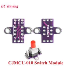 CJMCU-010 Lock Switch Module Board DC 12V Double Row Switch with Switch Button