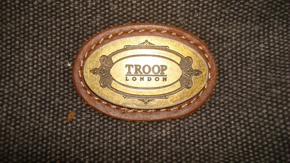 Troop London -Classic Canvas Across Body Bag - Charcoal - Image 2 of 4