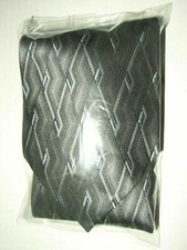 NEW Croft  Barrow BEAUTFUL 100 Silk Men's Neck Tie GRAY BLUE WHITE 58" NWOT