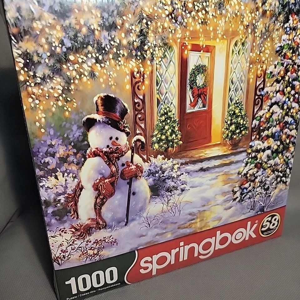 Home for Christmas 1000 Piece Festive Holiday Winter Landscapes Puzzle Springbok - Image 2 of 4