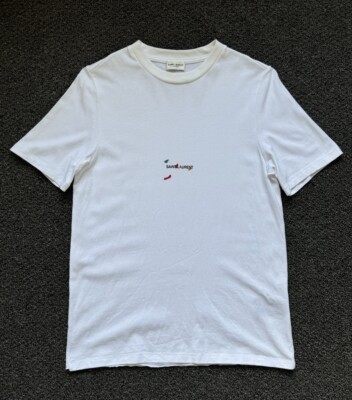 Saint Laurent Rive Gauche White T-shirt 