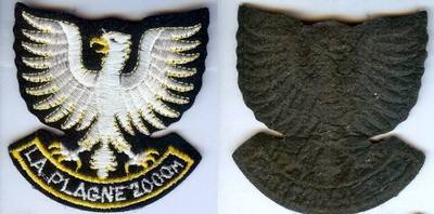 Patch La Plagne - Insigne Ski Montagne Vintage - Fabriqué En France - 7,5 Cm