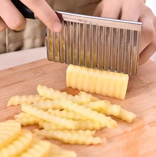 Multi-Use Crinkle Cutter Knife Slicing Fries Veggies & More, Kitchen Gadget 1ct