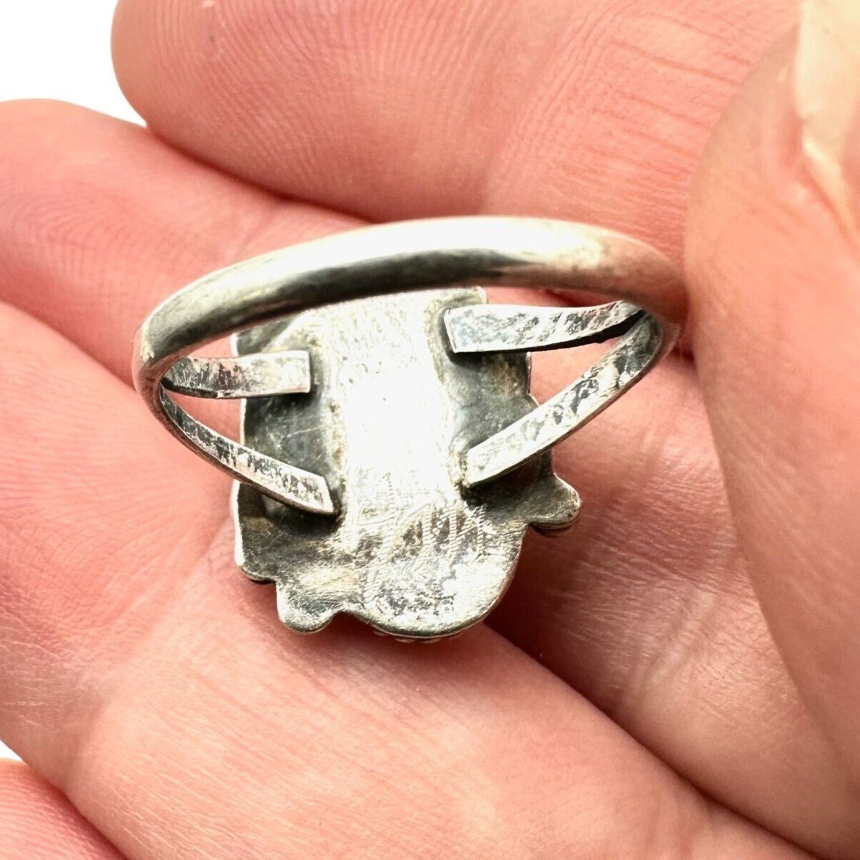 Native Americans Ring Sterling Silver Mother of P… - image 4