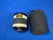 UNTESTED OPTEKA 500mm 1:6.3 DG MIRROR LENS - ESTATE LIQUIDATION - FREE SHIPPING
