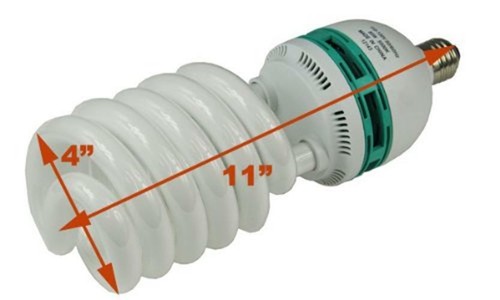Spiral Compact Fluorescent Grow Light Bulb H85w