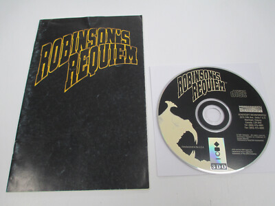 Robinson's Requiem 3DO 1996 Selten Videospiel Goldstar Disk Und Handbuch Nur
