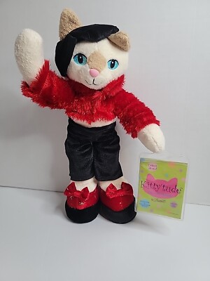 Kitty'Tude Cats with Attitude PARIS by Bestever 2003 posable plush 12'' W/Tag