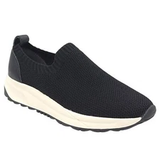 Giani Bernini Women Slip On Knit Sneakers Ryanne Size US 11M Black Fabric