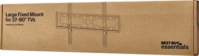 Best Buy Essentials Fixed Wall Mount for Most 37'' - 90'' Flat-Panel TVs BE-MLFX