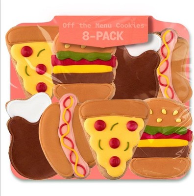 Off The Menu Gift | Hand-Decorated Dog Cookies   8 Pack in Gift Box | Extra Larg