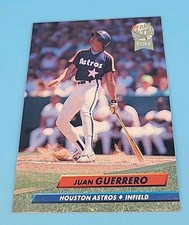 1992 Fleer Juan Guerrero #490 Rookie Houston Astros Baseball Card