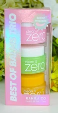 NEW IN BOX Banila Co Clean It ZERO Best Of Balms Trio Gift Set SCOOP INCL.
