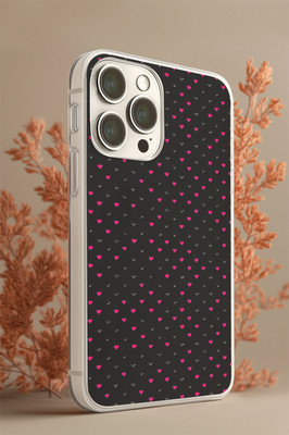Schwarz Pink Herz Handyhülle Valentinstag Liebe Stoßfest Cover iPhone 17 Galaxy03