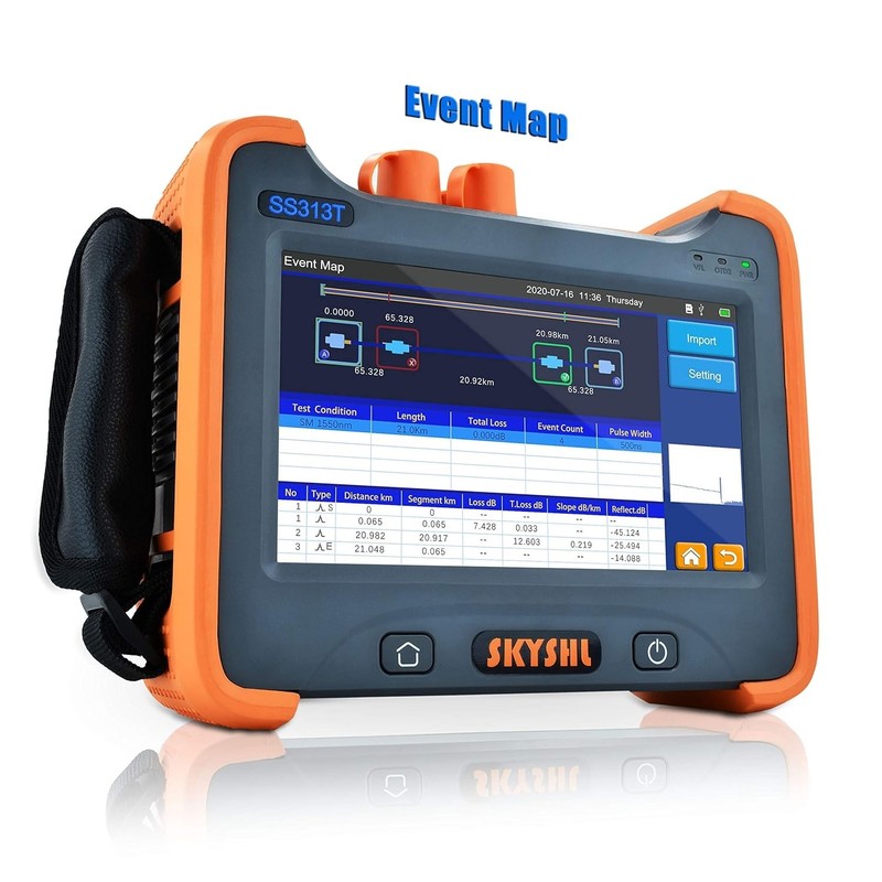  SKYSHL SS313T-2A Fiber Tester Optical Time Domain Reflectometer Compatible