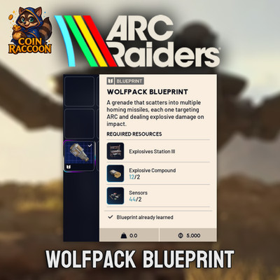 ARC Raiders   WOLFPACK BLUEPRINT    Schnell und Sicher   Günstig