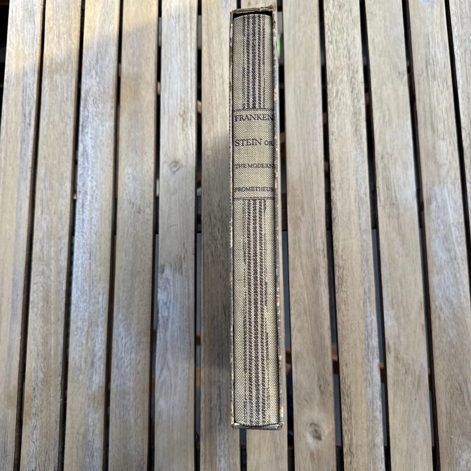 Frankenstein by Mary Shelley Heritage Press 1962 HC Slipcase Sandglass VG Foto 2 de 4