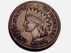 OLD US COINS 1884 INDIAN HEAD CENT PENNY COIN FULL LIBERTY