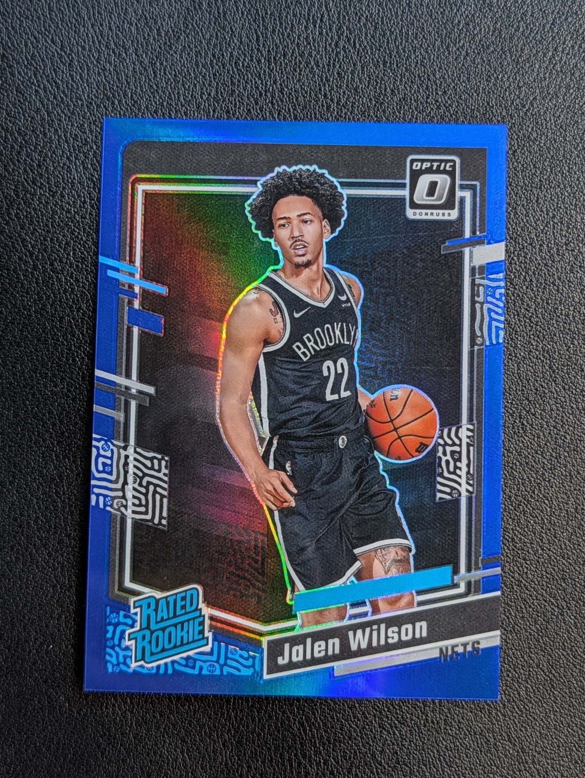 2023-24 Panini Donruss Optic Jalen Wilson Rated Rookie Blue Prizm /49 SP #206