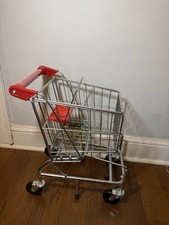 Melissa  Doug Child Size Metal Grocery Shopping Cart Kids Play Pretend Unisex